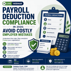 Deductions from Employee’s Pay
